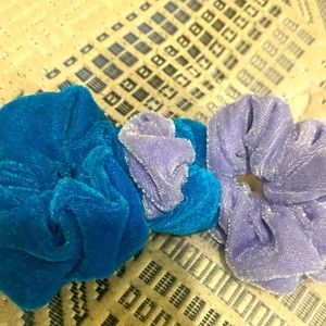 Two Velvet Soft Scrunchies